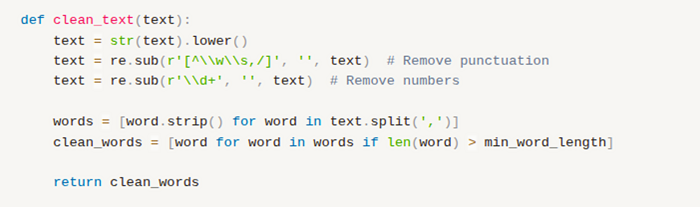 Preprocessing